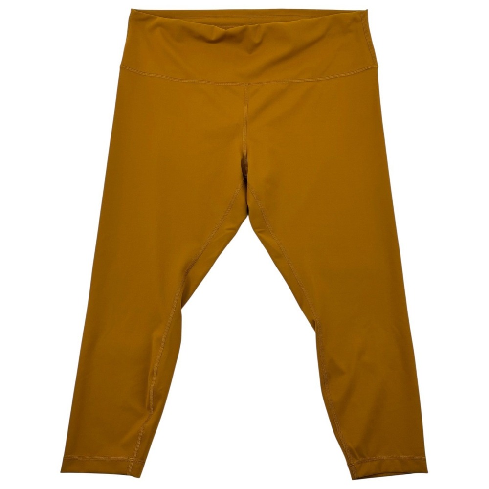 Lululemon Wunder Train High Rise Tight 24" Gold Spice Yellow Size 18